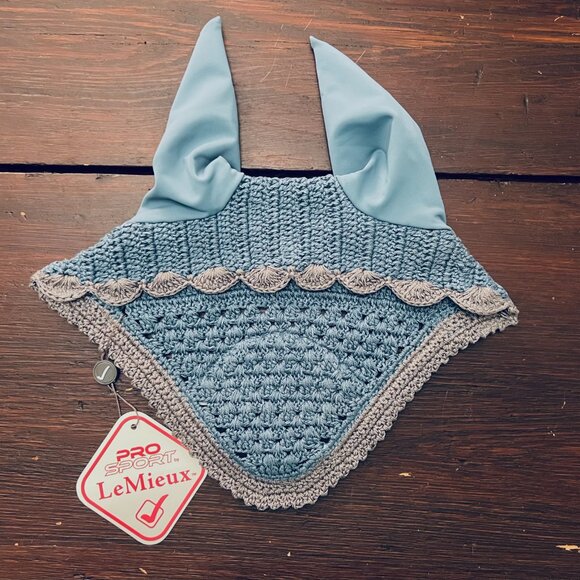 LeMieux Horse Bonnet - Size M, Ice Blue NWT - Picture 2 of 3